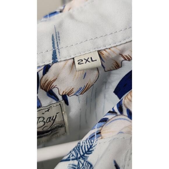 Milano Bay Hawaiian Button Up Shirt Size 2 XL Short Sleeve - Picture 3 of 5